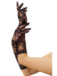 Elbow Length Black Lace Gloves Accessory
