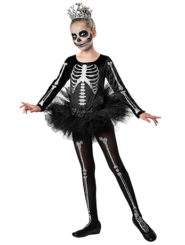 Kids Skelly Ballerina Costume